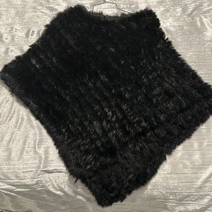 Rabbit Hair Poncho